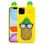 For iPhone 11 3D Cartoon Pattern Shockproof TPU Protective Case(Big Pineapple)