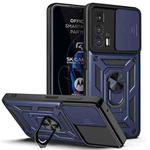 For Motorola Edge 20 Pro Sliding Camera Cover TPU+PC Phone Case(Blue)