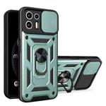For Motorola Edge 20 Lite Sliding Camera Cover TPU+PC Phone Case(Green)
