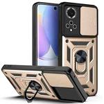 For Huawei nova 9 Sliding Camera Cover TPU+PC Phone Case(Gold)