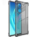 For Honor 60 5G imak All-inclusive Shockproof Airbag TPU Case with Screen Protector(Transparent Black)