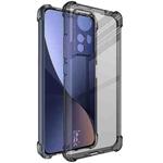 For Xiaomi 12 imak All-inclusive Shockproof Airbag TPU Case with Screen Protector(Transparent Black)