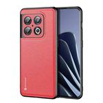 For OnePlus 10 Pro DUX DUCIS Fino Series PU + TPU Phone Case(Red)