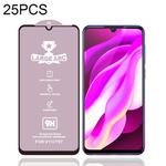 For Vivo Y97 25 PCS 9H HD Large Arc High Alumina Full Screen Tempered Glass Film