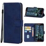 Leather Phone Case For Cubot Quest Lite(Blue)