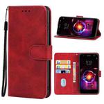 Leather Phone Case For LG X5 (2018)(Red)