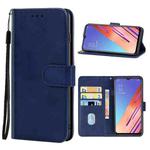 Leather Phone Case For OPPO Reno3 Youth(Blue)