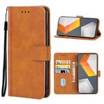 Leather Phone Case For vivo iQOO Neo5 S(Brown)