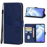 Leather Phone Case For vivo iQOO U5(Blue)