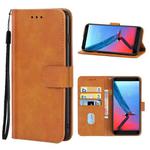 Leather Phone Case For ZTE Blade V9 Vita(Brown)