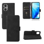 For OnePlus Nord N20 5G Skin Feel Magnetic Buckle Leather Phone Case(Black)