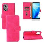 For OnePlus Nord N20 5G Skin Feel Magnetic Buckle Leather Phone Case(Rose Red)