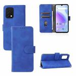 For UMIDIGI A11S Skin Feel Magnetic Buckle Leather Phone Case(Blue)