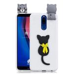 For Huawei Mate 10 Lite 3D Cartoon Pattern Shockproof TPU Protective Case(Little Black Cat)