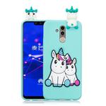 For Huawei Mate 20 Lite 3D Cartoon Pattern Shockproof TPU Protective Case(Couple Unicorn)