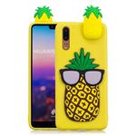 For Huawei P20 Pro 3D Cartoon Pattern Shockproof TPU Protective Case(Big Pineapple)