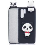 For Huawei P30 Pro 3D Cartoon Pattern Shockproof TPU Protective Case(Red Bow Panda)