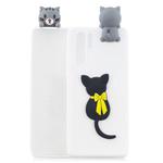 For Huawei P30 Pro 3D Cartoon Pattern Shockproof TPU Protective Case(Little Black Cat)
