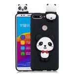 For Huawei Honor 7C 3D Cartoon Pattern Shockproof TPU Protective Case(Red Bow Panda)