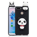 For Huawei Honor 7A 3D Cartoon Pattern Shockproof TPU Protective Case(Red Bow Panda)