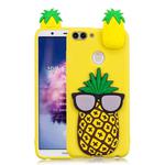 For Huawei Honor 9i 3D Cartoon Pattern Shockproof TPU Protective Case(Big Pineapple)