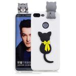For Huawei Honor 9 Lite 3D Cartoon Pattern Shockproof TPU Protective Case(Little Black Cat)