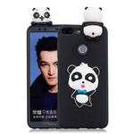 For Huawei Honor 9 Lite 3D Cartoon Pattern Shockproof TPU Protective Case(Blue Bow Panda)