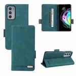 For Motorola Edge 20 Magnetic Clasp Leather Phone Case(Green)