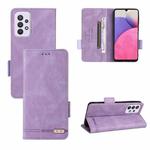 For Samsung Galaxy A33 5G Magnetic Clasp Leather Phone Case(Purple)