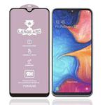 For Galaxy A20e 9H HD Large Arc High Alumina Full Screen Tempered Glass Film