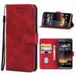 For Tecno Camon C8 Leather Phone Case(Red)