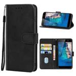 For Tecno Camon CX Leather Phone Case(Black)