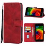 For Tecno F2 Leather Phone Case(Red)