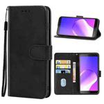 For Tecno Hot 6 Pro Leather Phone Case(Black)