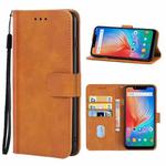 For Tecno Spark 3 Pro Leather Phone Case(Brown)