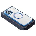 For iPhone 11 Pro Max Nebula Series MagSafe Magnetic Phone Case (Blue)