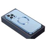 For iPhone 13 Pro Max Nebula Series MagSafe Magnetic Phone Case (Sierra Blue)