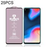 25 PCS 9H HD Large Arc High Alumina Full Screen Tempered Glass Film for Galaxy A8s