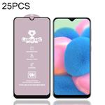 25 PCS 9H HD Large Arc High Alumina Full Screen Tempered Glass Film for Galaxy A30s