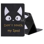 For iPad Pro 11 (2018) Colored Drawing Pattern Horizontal Flip PU Leather Case with Holder & Card Slots & Wallet(Cat Ears)