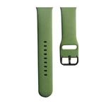 Silicone Watch Band, Size: L 132mm For Apple Watch Series 8&7 41mm / SE 2&6&SE&5&4 40mm / 3&2&1 38mm(Mint Green)