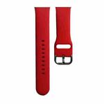 Silicone Watch Band, Size: L 132mm For Apple Watch Series 8&7 41mm / SE 2&6&SE&5&4 40mm / 3&2&1 38mm(Red)