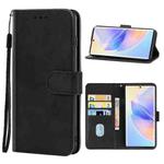 Leather Phone Case For Honor 60 SE(Black)