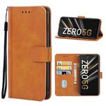 Leather Phone Case For Infinix Zero 5G(Brown)