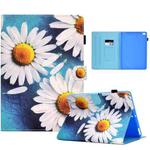 Sewing Pen Slot Leather Tablet Case For iPad 9.7 2018 & 2017(Sunflower)