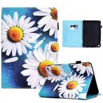 For Amazon Kindle Fire HD 8 2020 Sewing Pen Slot Leather Tablet Case(Sunflower)
