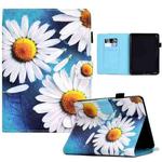 For Amazon Kindle Paperwhite 5 Sewing Pen Slot Leather Tablet Case(Sunflower)