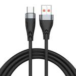 ADC-008 66W USB to USB-C / Type-C Fast Charge Data Cable, Cable Length:2m(Black Grey)