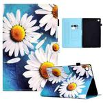 For Lenovo Tab M10 Plus Sewing Pen Slot Leather Tablet Case(Sunflower)