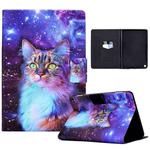 For Amazon Kindle Fire HD 10 2021 Electric Pressed TPU Leather Tablet Case(Star Cat)